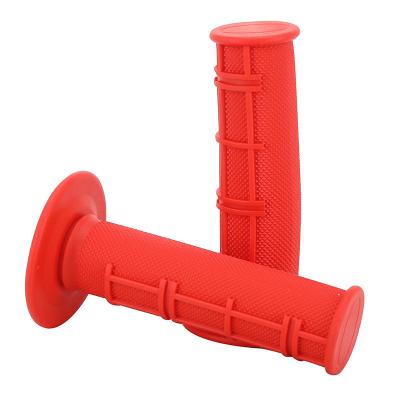 Poign&eacute;es de guidon Avoc MOTO OFF ROAD MX2 ROUGE CLOSED END 115mm CROSS - MX PAIRE