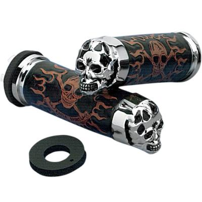Poignées de guidon Drag Specialties Skull
