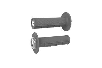 Poign&eacute;es de guidon Odi ATV v2.1 Lock - On semi - gaufr&eacute; gris graphite