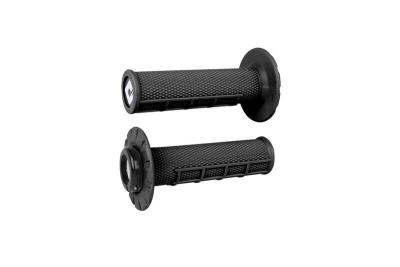 Poign&eacute;es de guidon Odi ATV v2.1 Lock - On semi - gaufr&eacute; noir