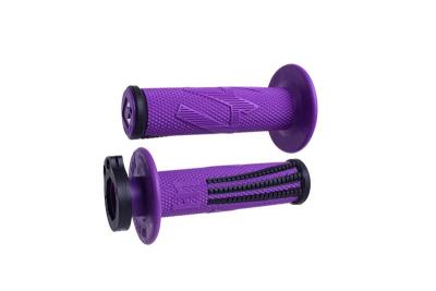 Poign&eacute;es de guidon Odi Emig Pro V2 Lock - On violet noir