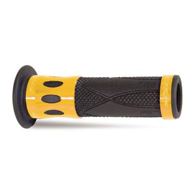 Poign&eacute;es de guidon Progrip 728 Noir/Alu Or 22/25