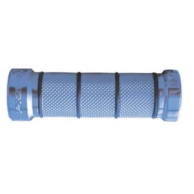 Poign&eacute;es de guidon Progrip 866 Chrome/Bleu 24-28
