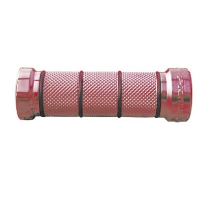 Poign&eacute;es de guidon Progrip 866 Chrome/Rouge 22/25