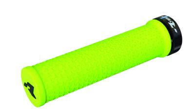 Poign&eacute;es de guidon Racetech R-Bike Lock-on jaune fluo E-Bike