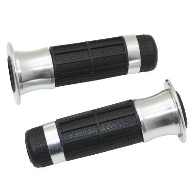 Poign&eacute;es de guidon Replay MOTO ON ROAD R382 ARGENT CLOSED END 115mm CROSS - MX PAIRE