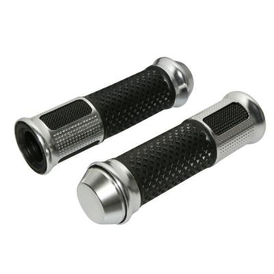 Poign&eacute;es de guidon Replay SCOOT R285 LUX ARGENT CLOSED END 135mm PAIRE