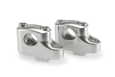 Pontet de guidon Puig Pullback Argent Hauteur 25mm diam&egrave;tre 22mm br Back 16mm