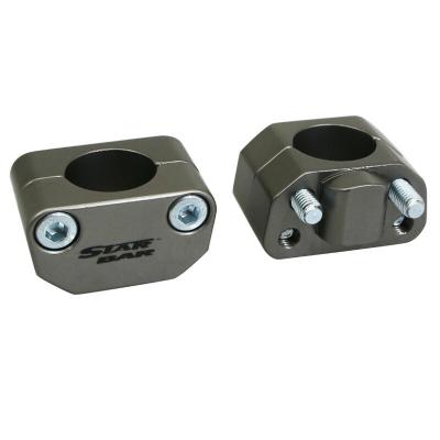 Pontet de guidon Star Bar UNIVERSEL ALU DIAM 28,6mm TITANE PAIRE