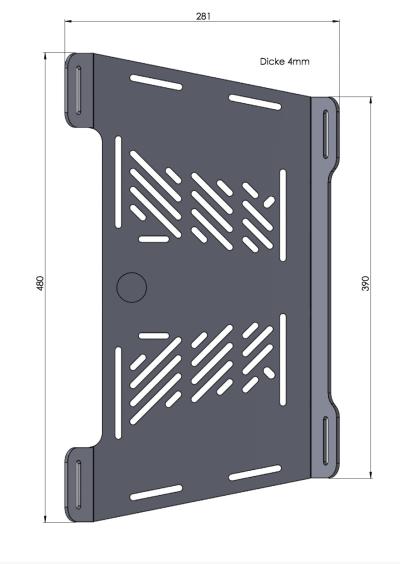 Porte Bagage Hepco & Becker D'extension - anthracite