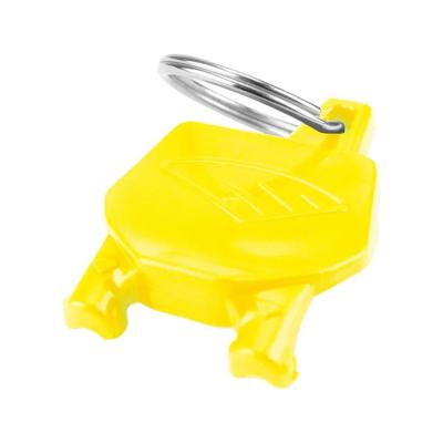 Porte-cl&eacute; CYCRA PLAQUE NUMERO JAUNE