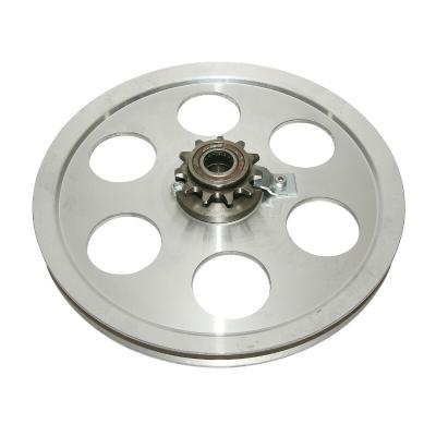 Poulie P2R POULIE CYCLO ADAPTABLE PEUGEOT MBK 51 - 103 SP, MVL ALU 6 TROUS AVEC PIGNON 11 DTS -SELECTION P2R-