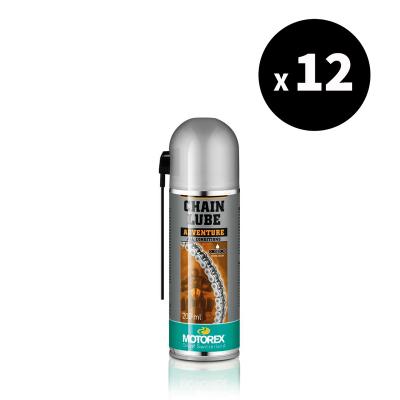 Produit d'entretien Motorex Lubrifiant chaîne Adventure All Conditions 200ml x12