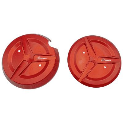 Protection Moteur LighTech (2 pi&egrave;ces) aluminium rouge