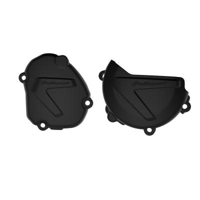 Protection Moteur Polisport Protections de carters d'embrayage et d'allumage noir