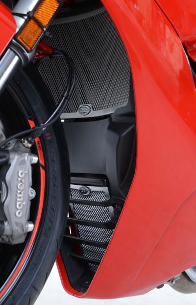 Protection de radiateur d'eau et d'huile noire R&G SuperSport / S (17-18)