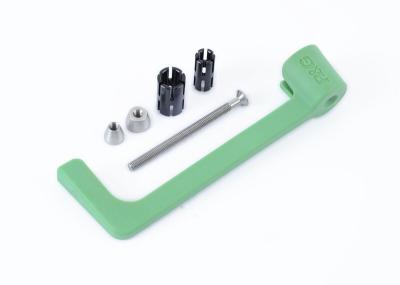 Protection levier R&G Racing moul&eacute; - vert