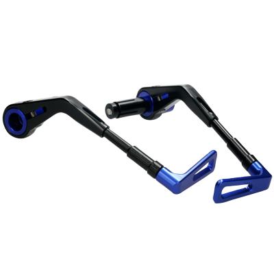 Protection levier Voca Racing FREIN CNC ALU - BLEU DIAM INTERIEUR GUIDON 14 mm LONGUEUR REGLABLE 130 - 148 mm PAIRE