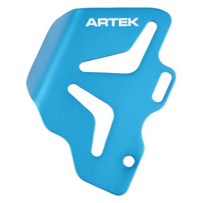 Protection maitre cylindre Artek PLATINE ENTRAXE ALU CNC BLEU