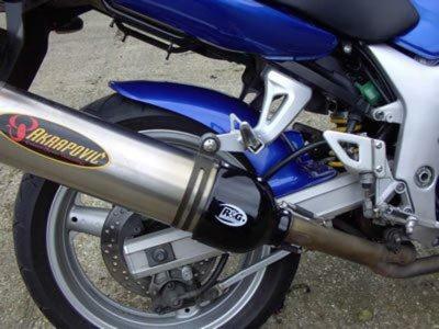 Protection échappement R&G Racing de silencieux ovale gauche noir