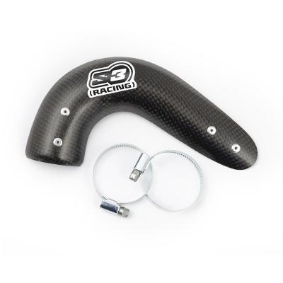 Protection &eacute;chappement S3 silencieux carbone