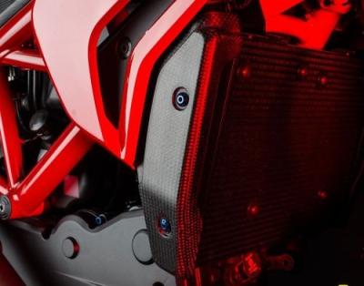 Protections lat&eacute;rales de radiateur LighTech carbone 821 Hypermotard