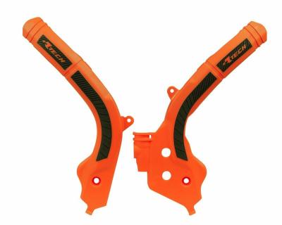 Prot&egrave;ge cadre Racetech RACTECH bi-mati&egrave;res orange/noir