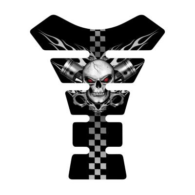 Prot&egrave;ge r&eacute;servoir Lethal Threat PROTECTION MOTO PISTON SKULL 180x220mm LT70036