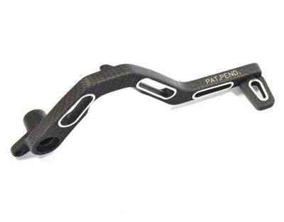 Pédale de frein Bihr aluminium texture carbone