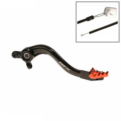P&eacute;dale de frein RFX arri&egrave;re Pro ST (Anodis&eacute; dur noir/orange)