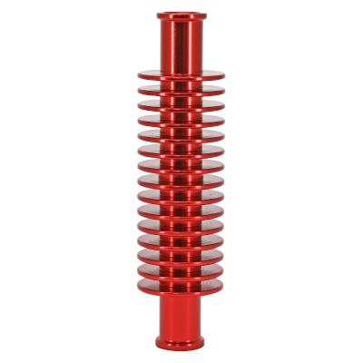 Radiateur de durite Replay EAU ALU CNC ROUGE FORME ROND 133x35 mm,FIXATION 17 mm