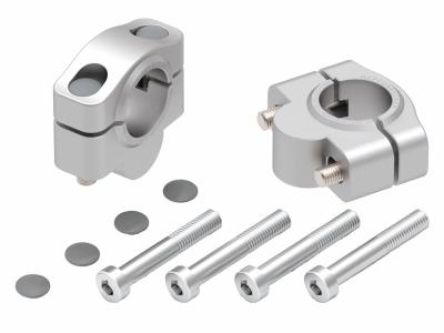 Rehausseur de guidon Hepco & Becker 20 mm - argent