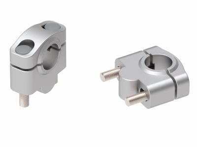 Rehausseur de guidon Hepco & Becker 25 mm - argent