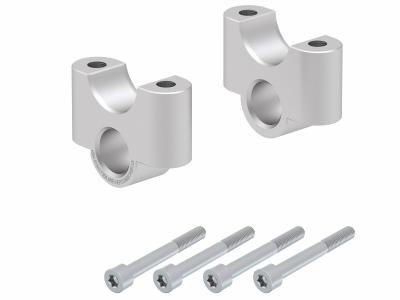 Rehausseur de guidon Hepco & Becker 35 mm - argent