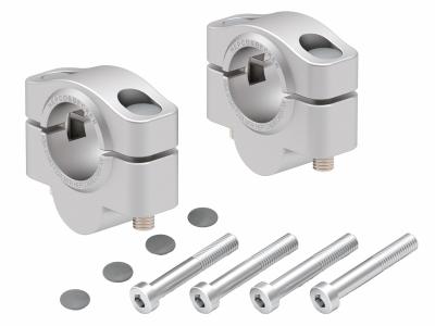 Rehausseur de guidon Hepco & Becker - argent