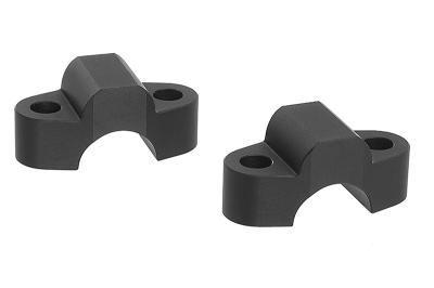 Rehausseur de guidon Touratech 15 mm - Noir