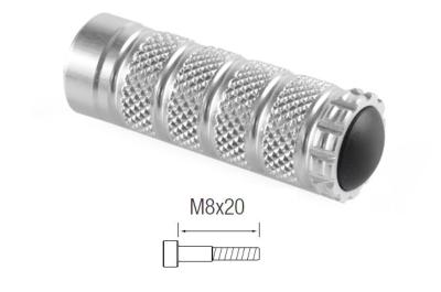 Repose-pieds LighTech M8x20 argent