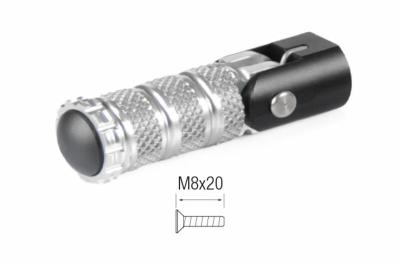 Repose-pieds LighTech repliables M8x20 argent