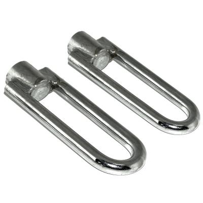 Repose-pieds P2R PILOTE U LISSE ACIER CHROME