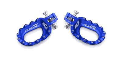 Repose-pieds S3 Curve aluminium bleu