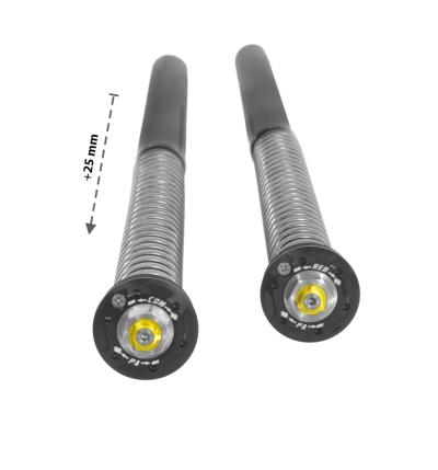 Ressorts de fourche Touratech Cartouche EXTREME (+25 mm) - Noir