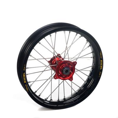 Roue Haan Wheels arri&egrave;re dimension 14x1.60 Noir/Rouge