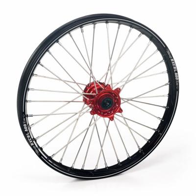 Roue Haan Wheels arri&egrave;re dimension 19x2.15 Noir/Rouge