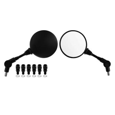 R&eacute;troviseur P2R ROND REPLIABLE LIVREE ADAPTATEURS M8,M10 HOMOLOGUE CE PAIRE