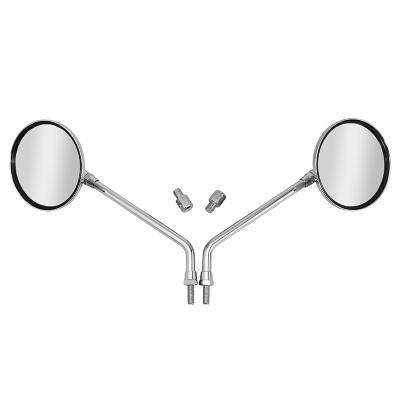 R&eacute;troviseur P2R SCOOT ROND DIAM 103 mm CHROME 8 2 REDUCTEURS M10 PAIRE