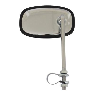 R&eacute;troviseur Replay UNIVERSEL VINTAGE RECTANGLE ACIER CHROME REVERSIBLE H111mm,L66mm DIAM COLLIER 22mm