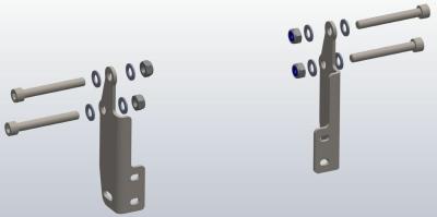 Sabot moteur Touratech Kit de montage sans crash-bar - Argent