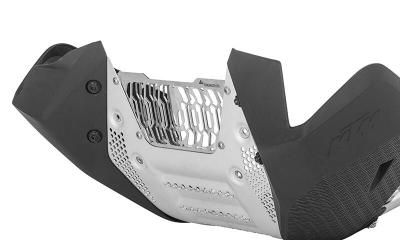 Sabot moteur Touratech grille de protection suppl&eacute;mentaire - Argent