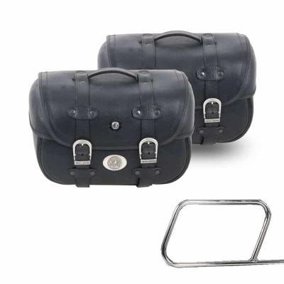 Sacoches cavali&egrave;res Hepco & Becker Kit complet Liberty Big pour support tubulaires - noir