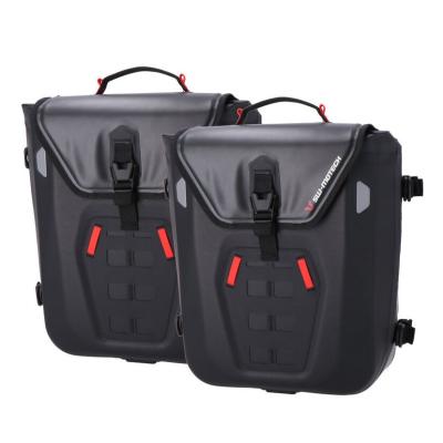 Sacoches cavali&egrave;res SW-MOTECH SysBag WP M/M (17-23 litres/17-23 litres) complet avec support